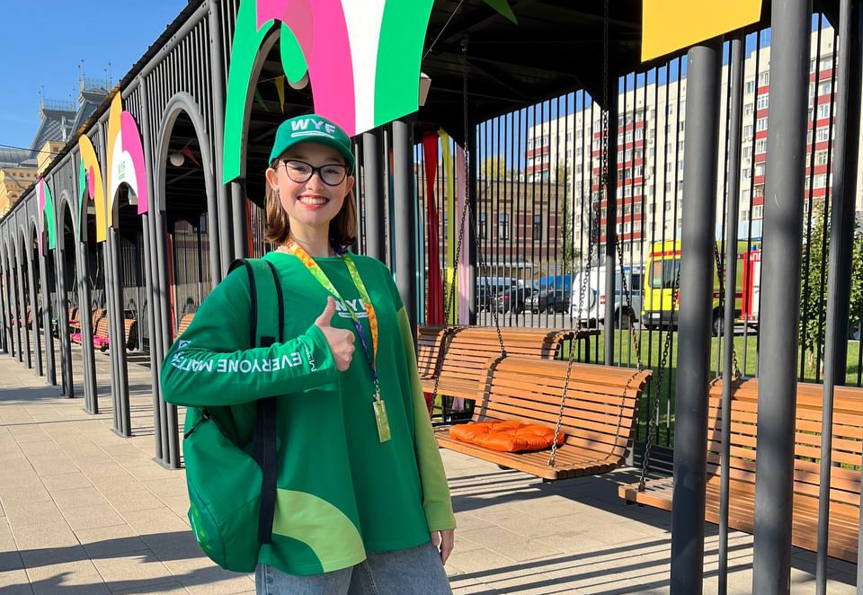 Студентка кафедры логопедии приняла участие в Слёте Всемирного фестиваля молодёжи