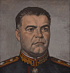 Коротков Н.Н. Портрет Маршала Советского Союза Р.Я. Малиновского. 2023 г. х.м. 110х105.jpg