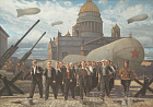 Мокрушин В.А. Начало обороны Ленинграда. 1941 год. 2013 г. х.м. 120х170.jpg