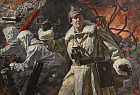 Дроздов А.Ю. Подвиг Ивана Дребота. Прорыв линии Маннергейма. 2020 г. х.м. 130х190.jpg