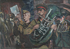 Федоров А.И. Преображенский марш. 2009 г. х.м. 118х166.jpg