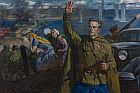 Дроздов А.Ю. Капитан госбезопасности В.С. Шилин. Соловьевская переправа. Июль 1941 года. 2021 г. х.м. 100х150.jpg