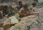Бут Н.Я. В окопах Малой земли. 1974г.х.м. 150х210 .jpg