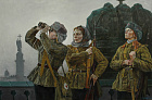 Дроздов А.Ю. На крышах Эрмитажа 100х150 хм 2012.jpg