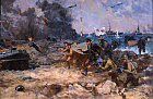 Семенов А.Н. Подвиг моряков-черноморцев. (эскиз) 2008 г.х.м. 50х70.jpg