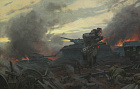 Минеева П.В. Курская битва. Сестра милосердия. 2013 г. х.м. 100х150.jpg