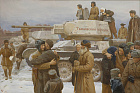 Трошин С.Н. Передача танковой колонны Тамбовский колхозник 2020 г. х.м. 80х120.jpg