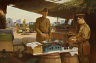 Трошин С.Н. Ремонт весов в Красной армии. 1944 год. 2021 г. х.м. 100х150.jpg