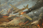 Сибирский А.В. Подвиг Н.Ф. Гастелло. 2014 г. Х.м. 130х200.jpg