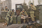 Смирнов Е.А. На лисичанском блокпосту. 2023 г. х.м. 100х150.JPG