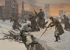 Ананьев А.М. Окружение войск Вермахта в Сталинграде. Декабрь 1942 года. 2023 г. х.м. 130х180.jpg