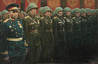 Дроздов А.Ю. Участие В.Ф. Маргелова в параде победы 1945 года. 2014 г. Х.м. 100х150.jpg