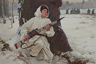 Лебедев И.М. Затаилась. 2023 г. х.м. 100х150.jpg